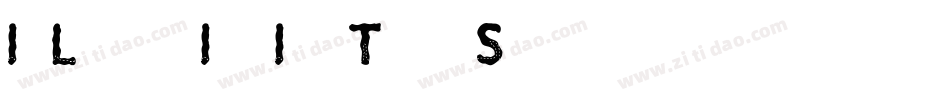 I Lost It In The Street字体转换